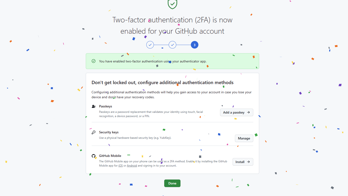 GitHub two-factor authentication开启教程