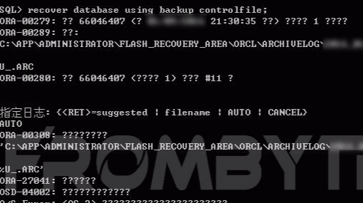 数据库数据恢复—Oracle报错“system01.dbf需要更多的恢复来保持一致性”的数据恢复案例