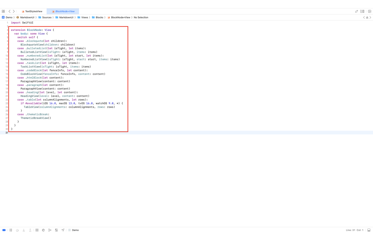 BlockNode 节点渲染