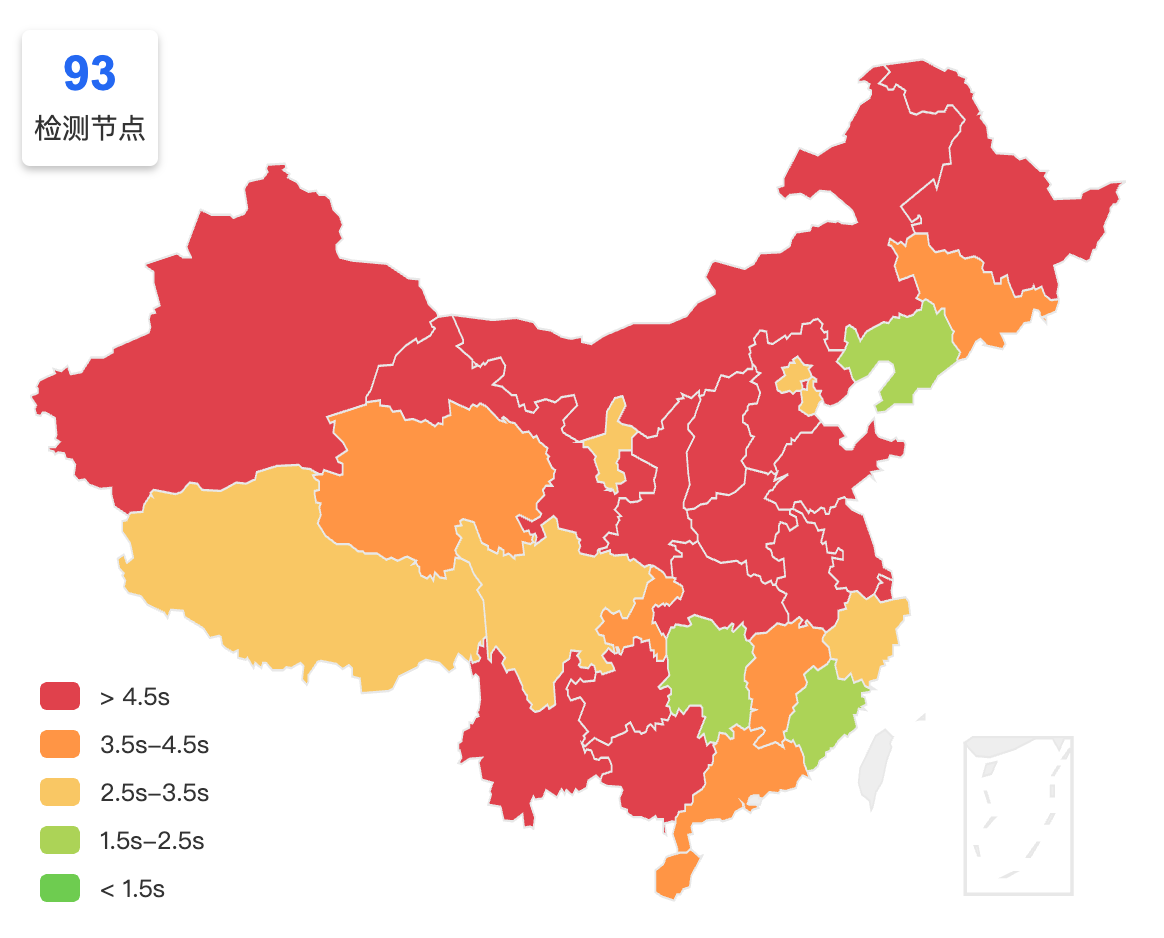 cloudflare pages China delay measurement