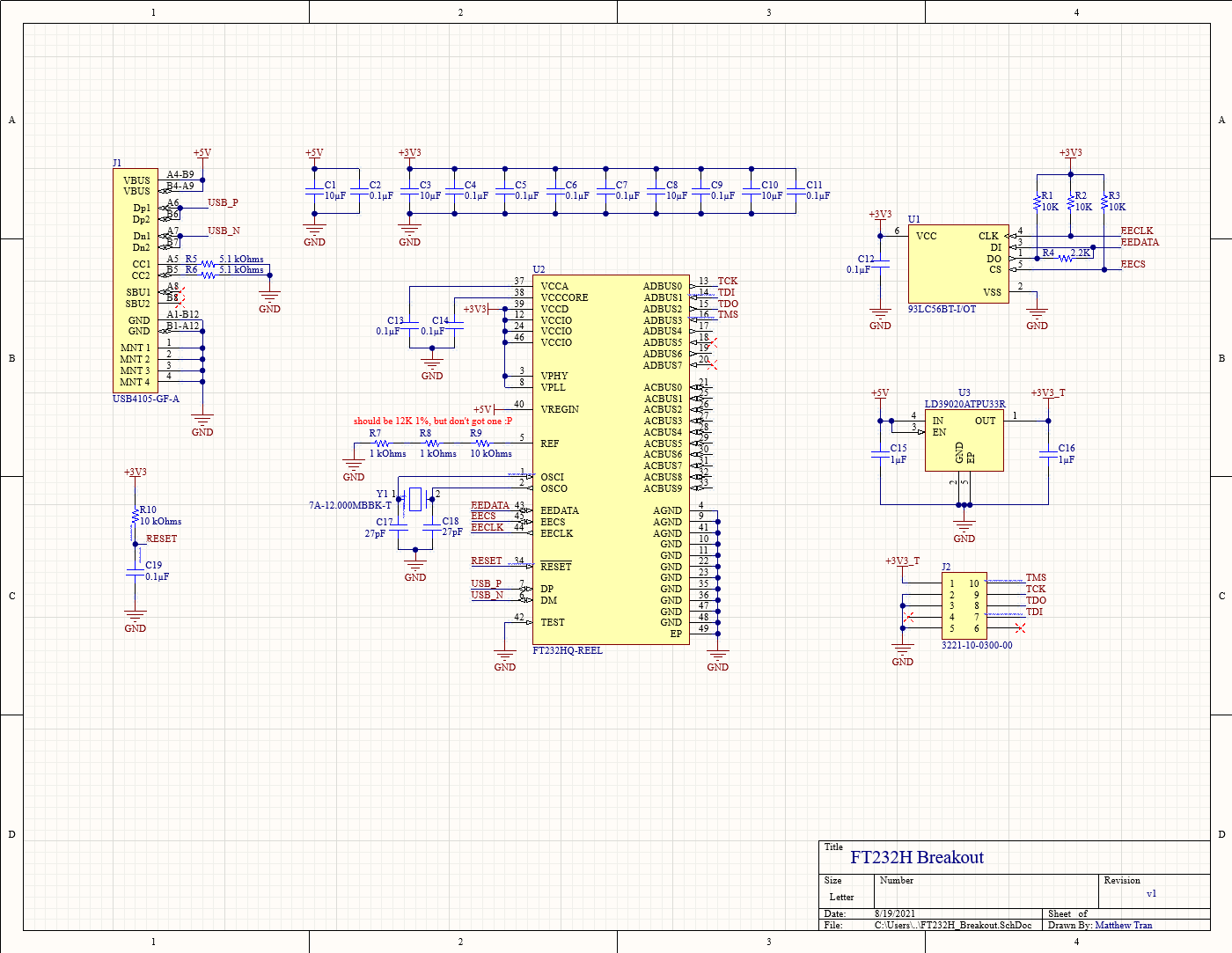 SciTech-EECS-EDA-Altium Designer-FTDI FT232- Xilinx JTAG Programmer ...