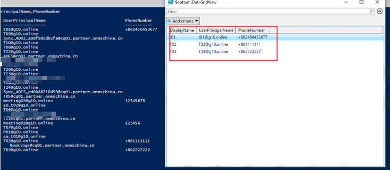 如何通过PowerShell批量修改O365用户的office phone属性值