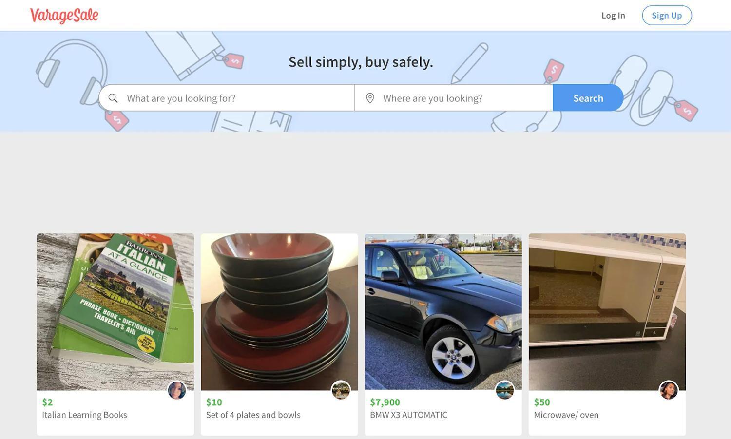 VarageSale的手动ID确认流程有助于减少欺诈行为。