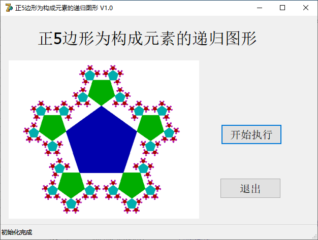 正五边形构成的递归电路
