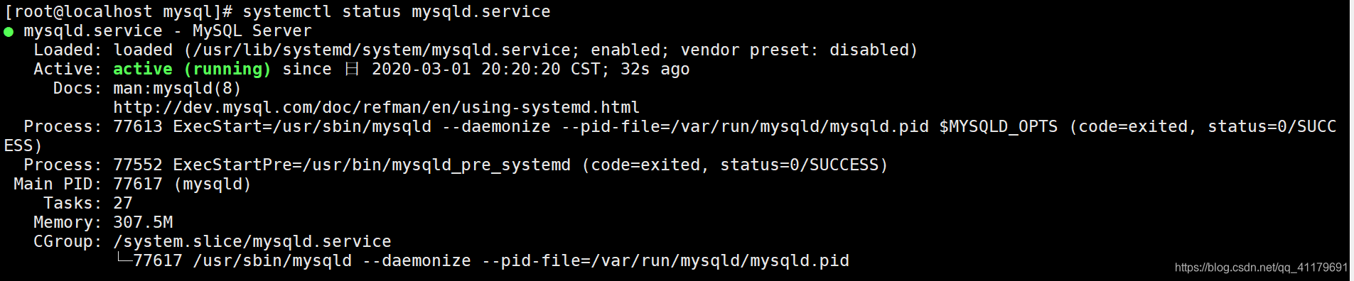Mysql启动报错：Job for mysqld.service failed because the control process exited with error code.