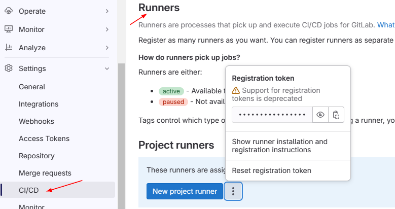 搭建gitlab runner