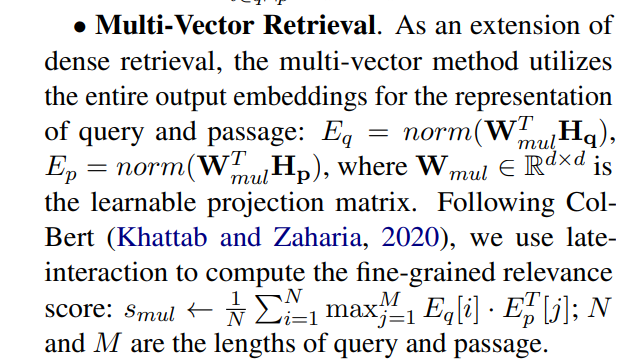 大模型--三种三种检索方式-Dense retrieval / Lexical Retrieval / Multi-Vector Retrieval- 44