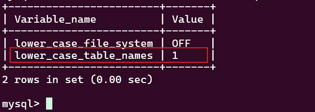 mysql8.0表名忽略大小写（Ubuntu24.04）