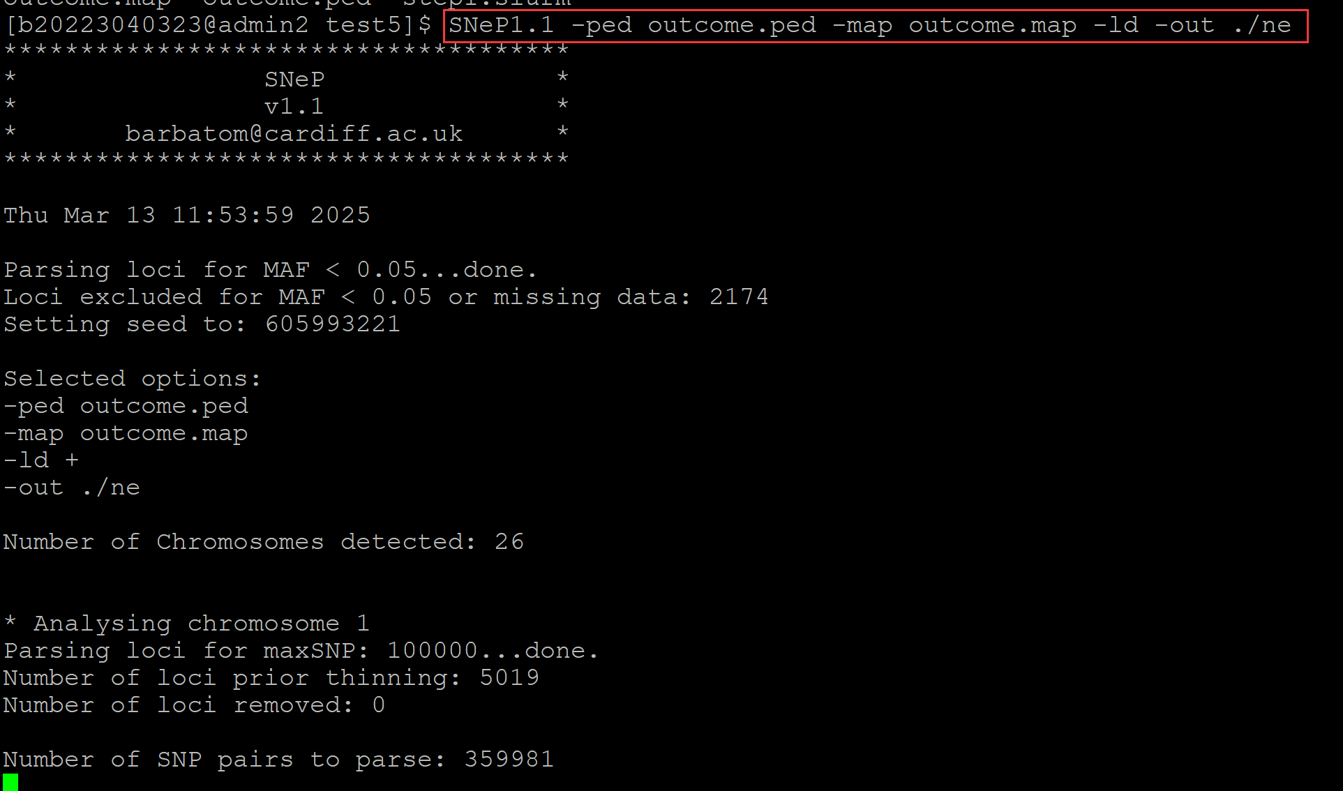 SNeP1.1 Segmentation fault (core dumped) 段错误