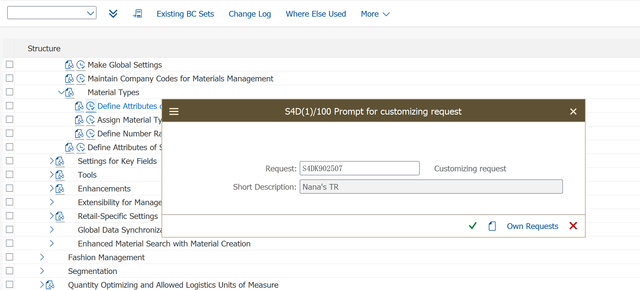 SAP 通过配置传输的方式恢复某个CLIENT下的基础配置数据