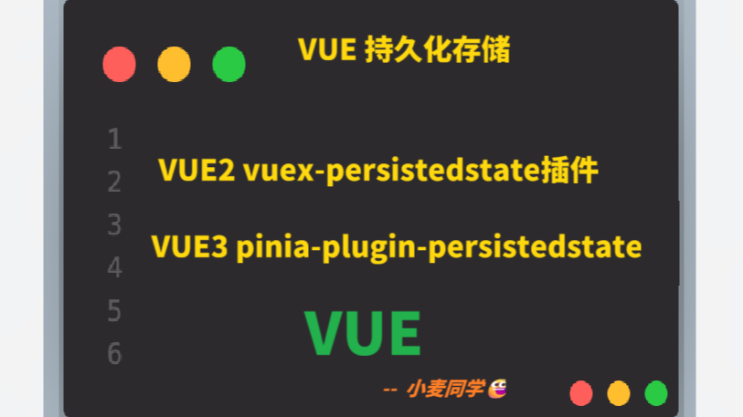 【持久化存储】VUE2 vuex-persistedstate插件♾️VUE3 pinia的持久化存储pinia-plugin-persistedstate的使用♨️✔️&#128175;