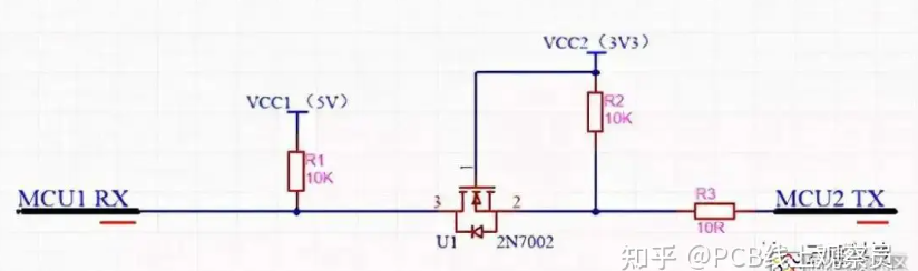 兩個不同工作電壓下的MCU之間，是怎樣進行串列埠通訊的