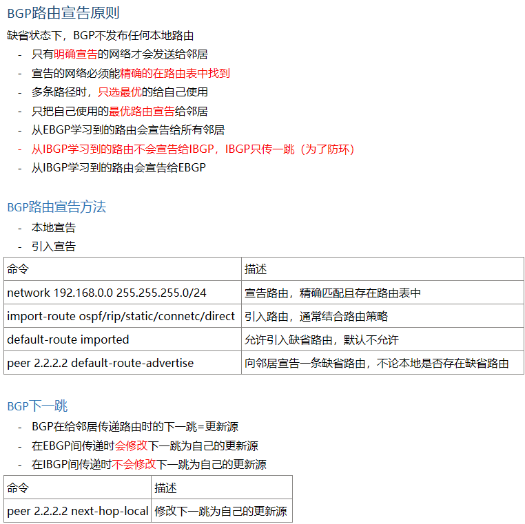 BGP報文結構&型別、狀態