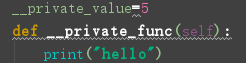 Python中私有变量和私有方法