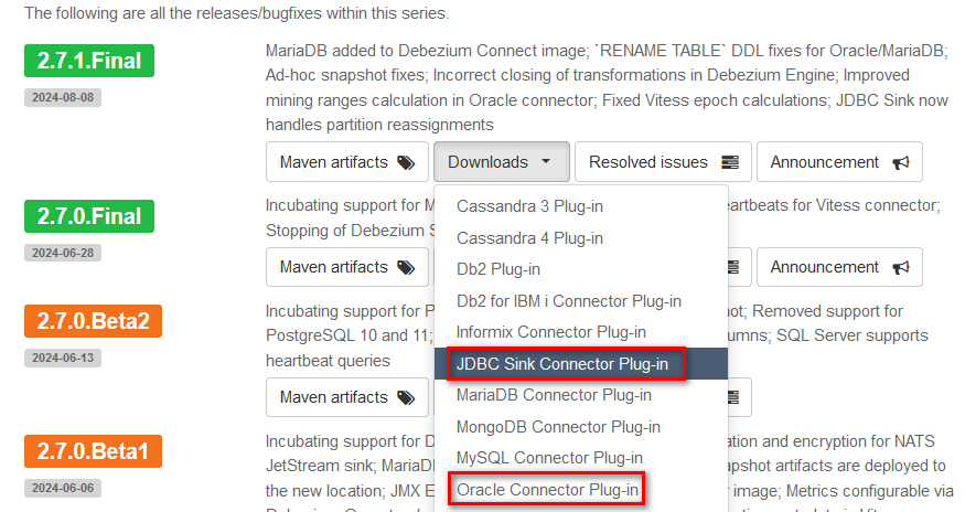 利用kafka和kafka connect插件debezium实现oracle表同步