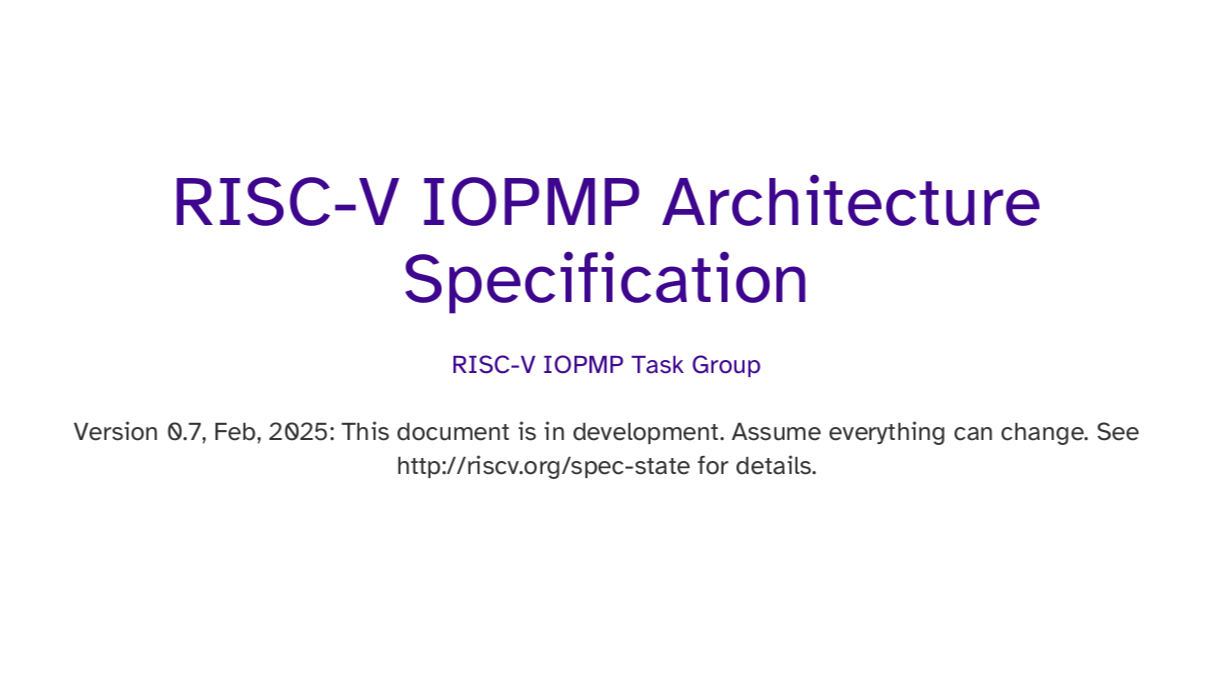 RISC-V IOPMP