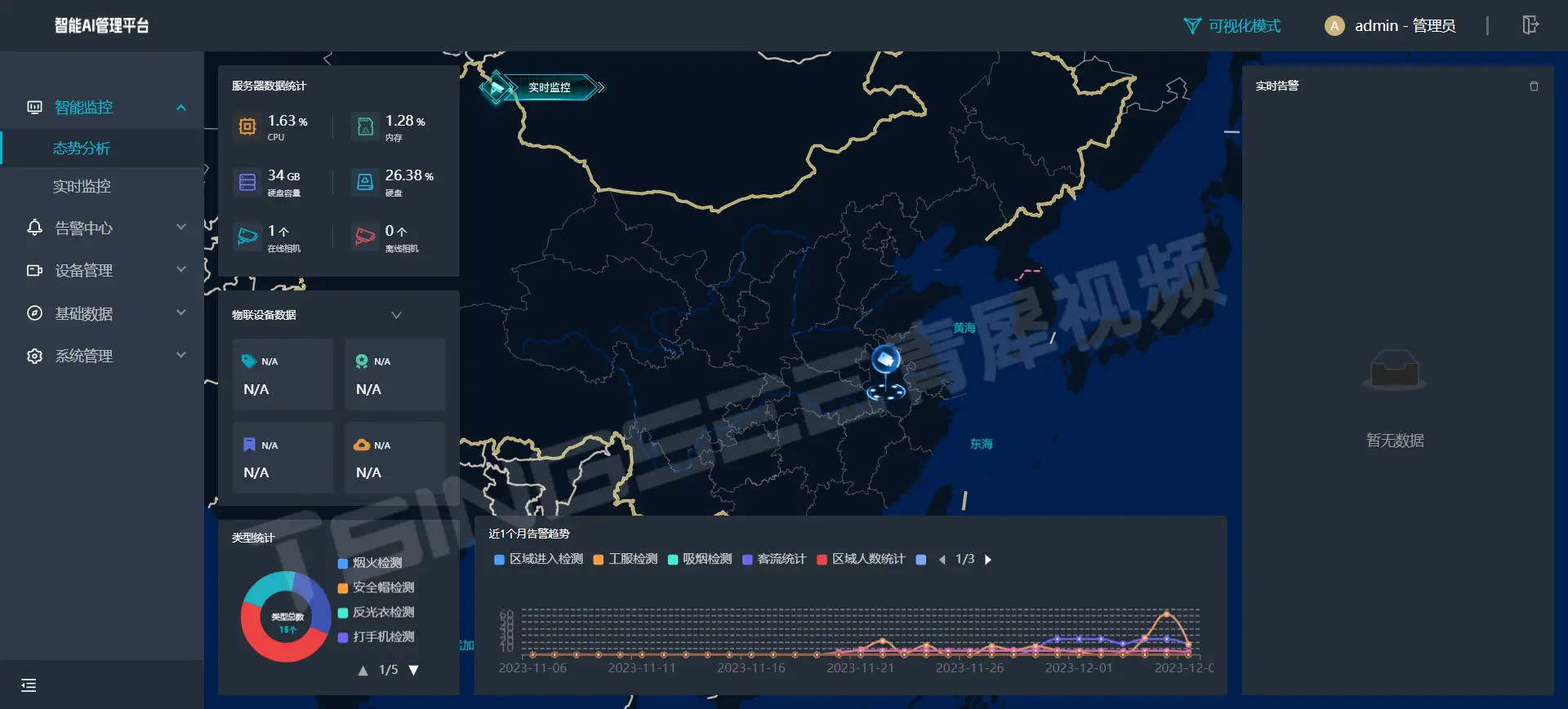 智慧碼頭港口：施工作業安全生產AI影片監管與風險預警平臺方案