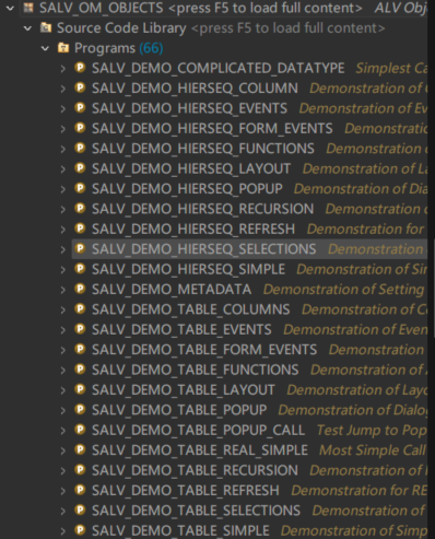 【ABAP】S4中的官方demo程序