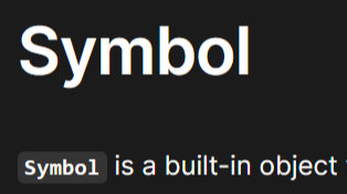 为什么 Symbol(&quot;test&quot;) !== Symbol.for(&quot;test&quot;)