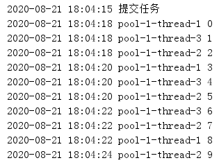 newScheduledThreadPool 示例