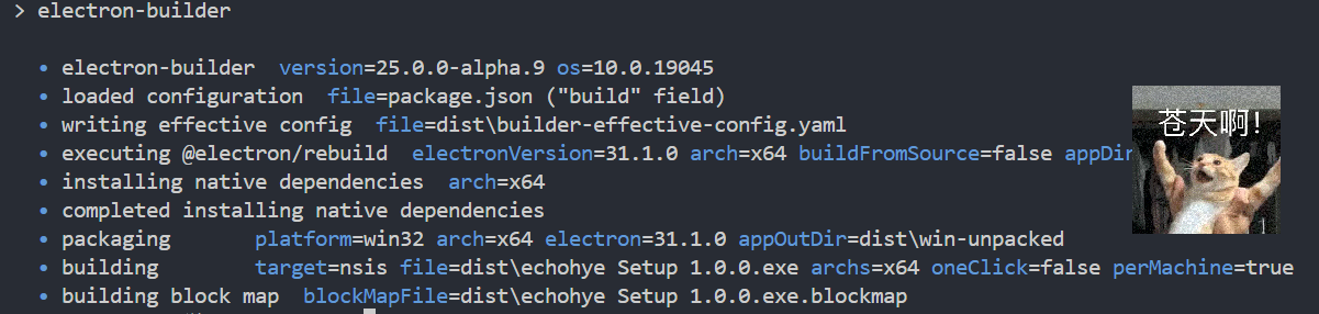 Electron使用electron-builder打包时下载electron失败或慢的解决方案