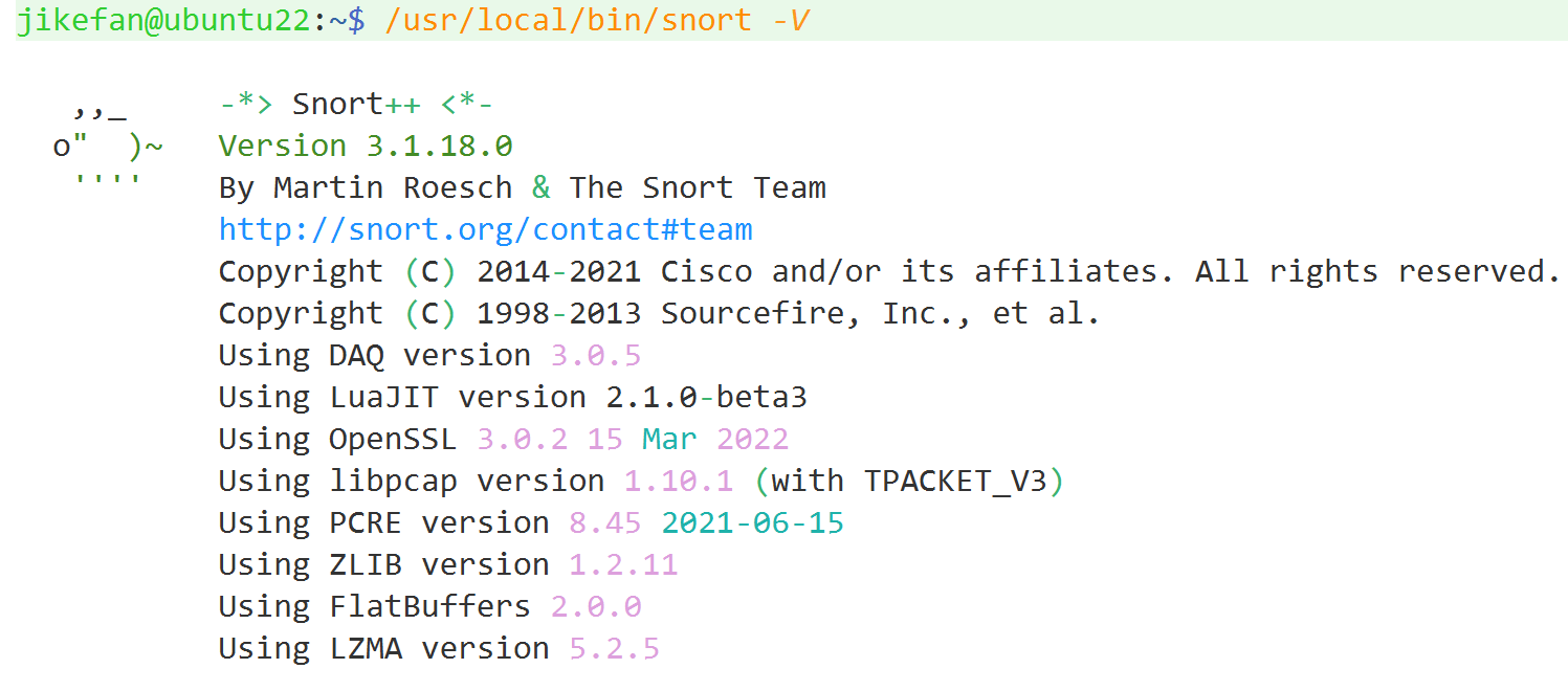 Ubuntu22 04 snort3 jikefan 