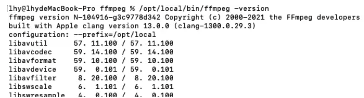 mac m1 安装ffmpeg，配置环境变量