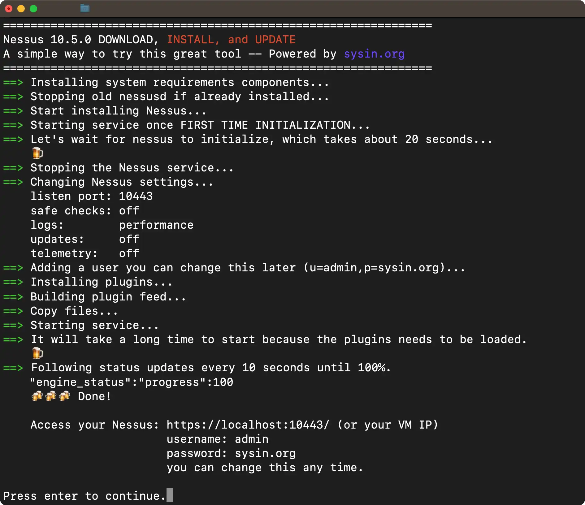 Nessus 10.7 Auto Installer for Ubuntu 22.04 (updated Apr 2024)