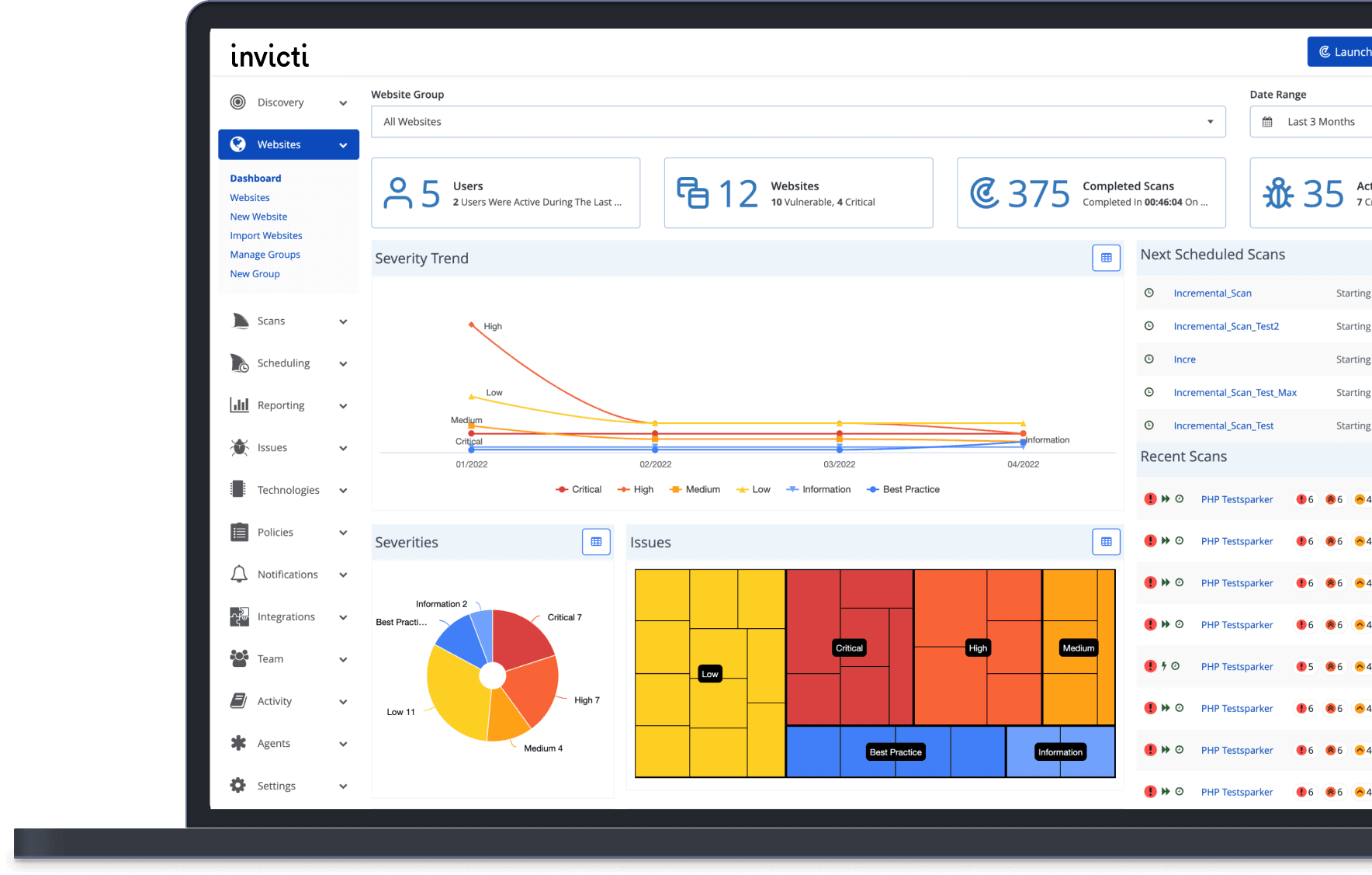 invicti-homepage-dashboard