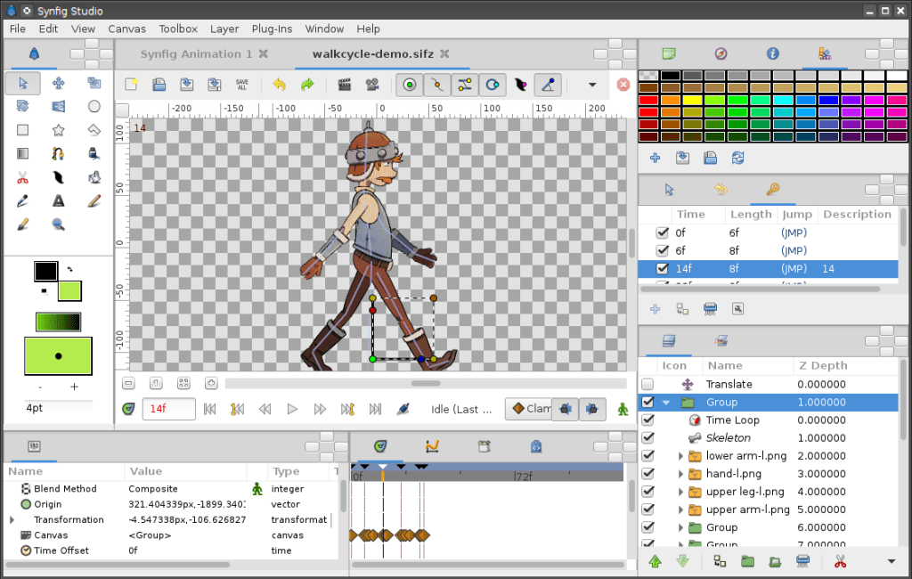 Synfig Studio 1.5 (Linux, macOS, Windows) - 开源 2D 动画软件