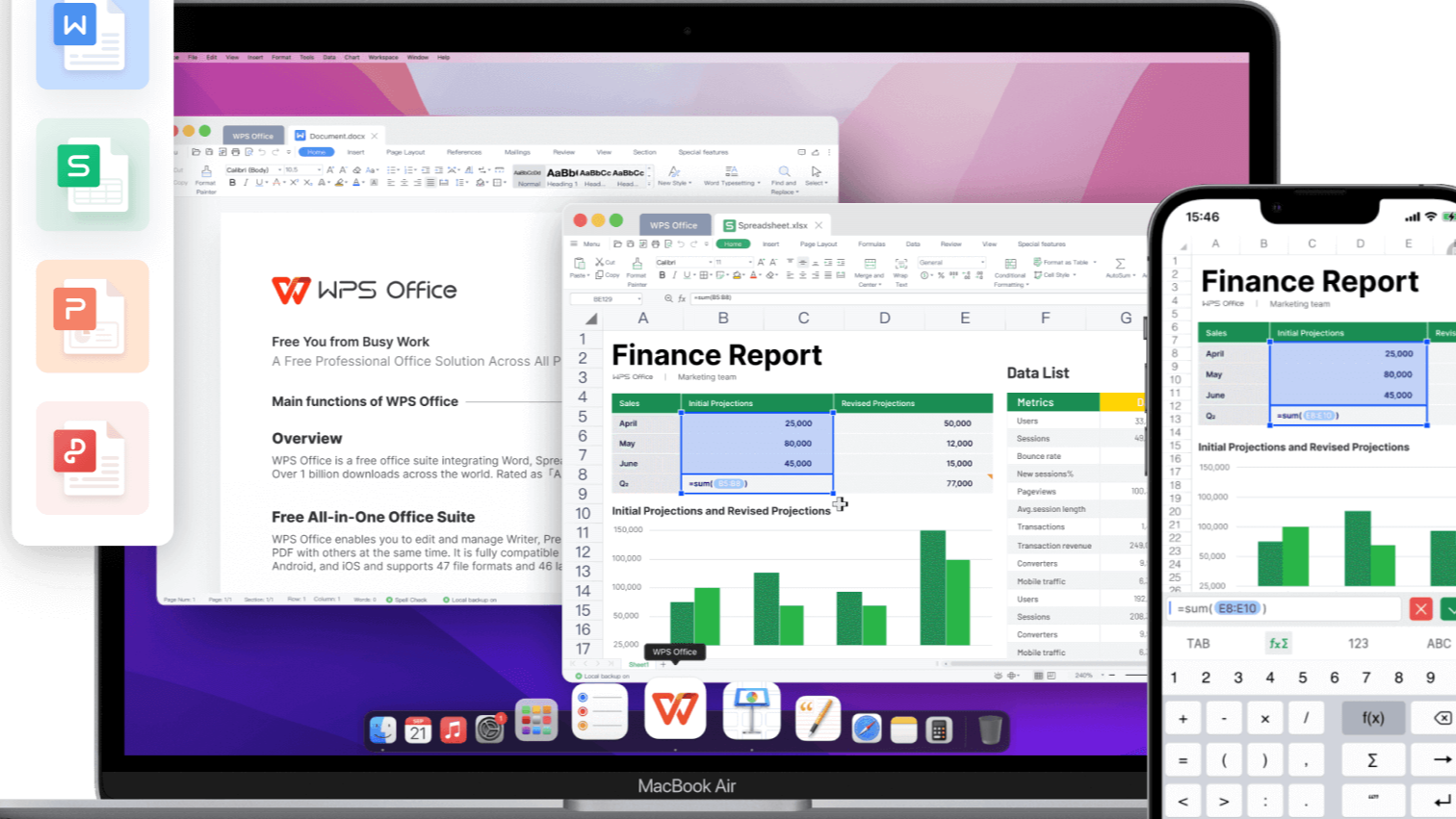 WPS Office for Mac 7.2.0 - 写作、表格处理、PPT 制作和 PDF 编辑