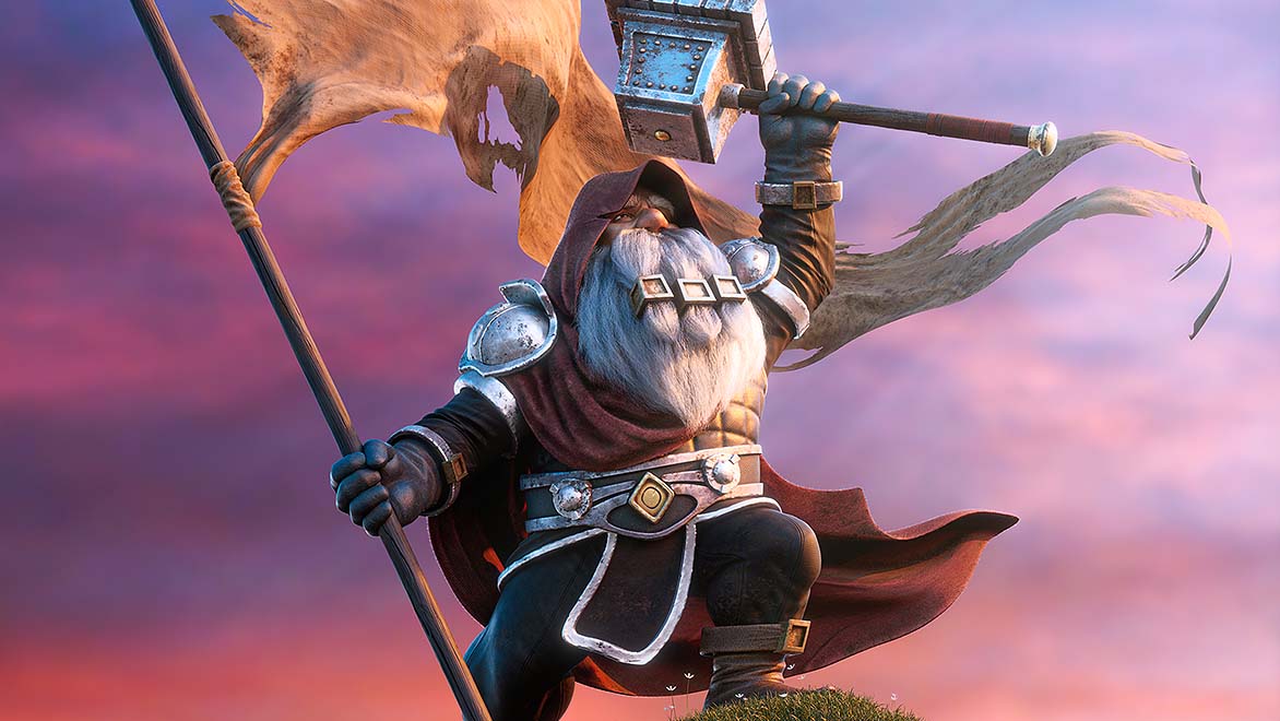 Alexandre Mougenot 在 Maya 中制作的风格化角色