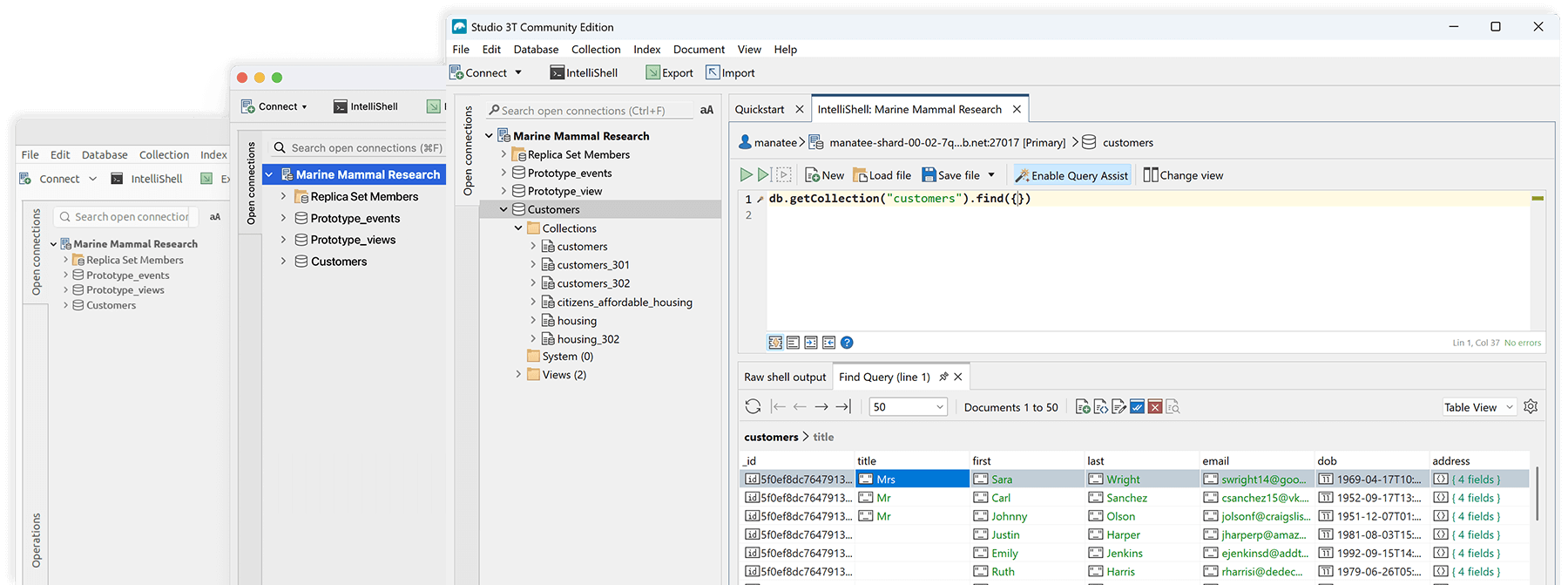 Whether you use Windows, Mac OS X or Linux, Studio 3T Community Edition (formerly Robomongo) is available for you