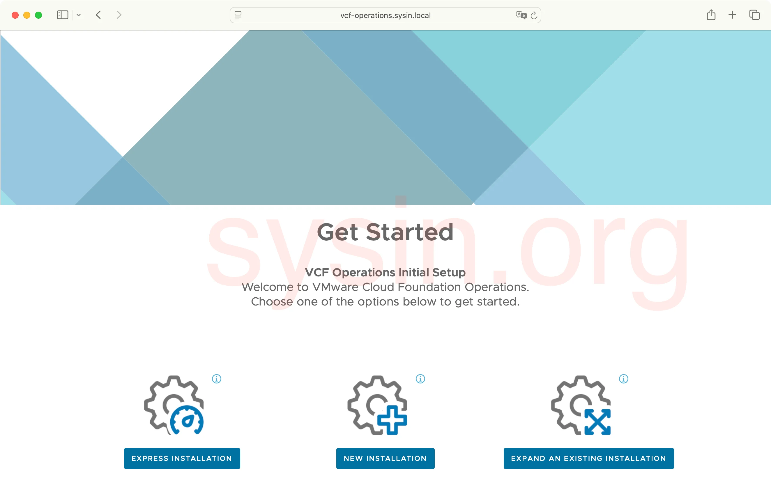VCF-Operations-SYSIN