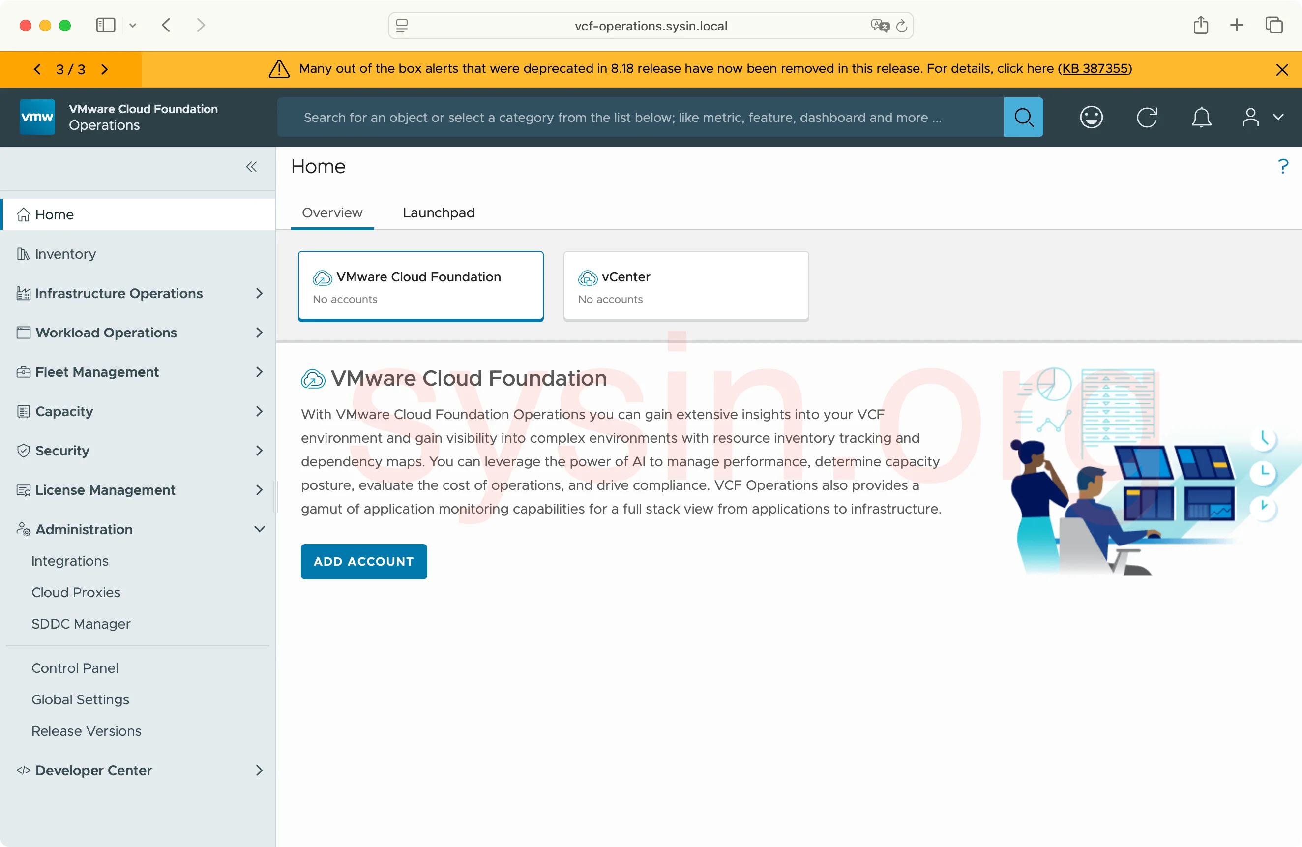 VCF-Operations-SYSIN