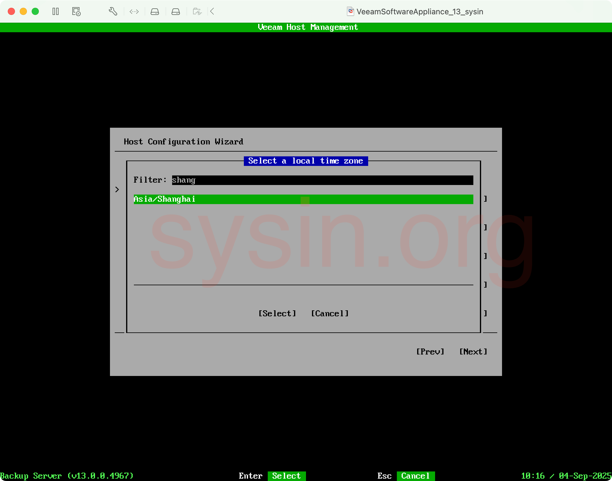 05-设置时区和NTP2-选择Asia-Shanghai