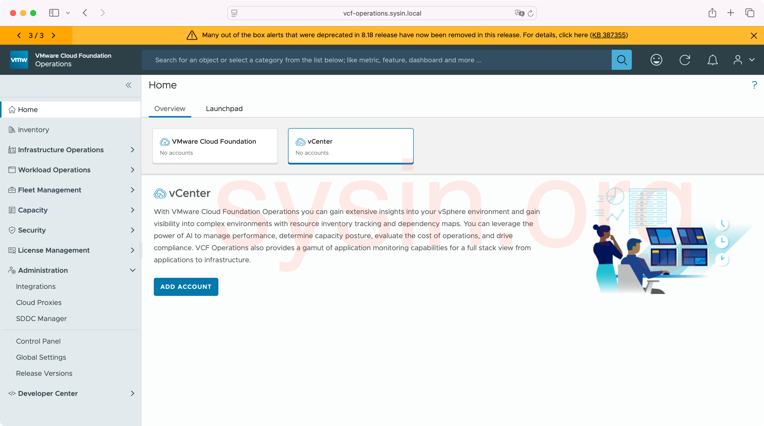 VCF-Operations-SYSIN