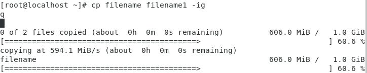 Linux设置cp命令显示进度条