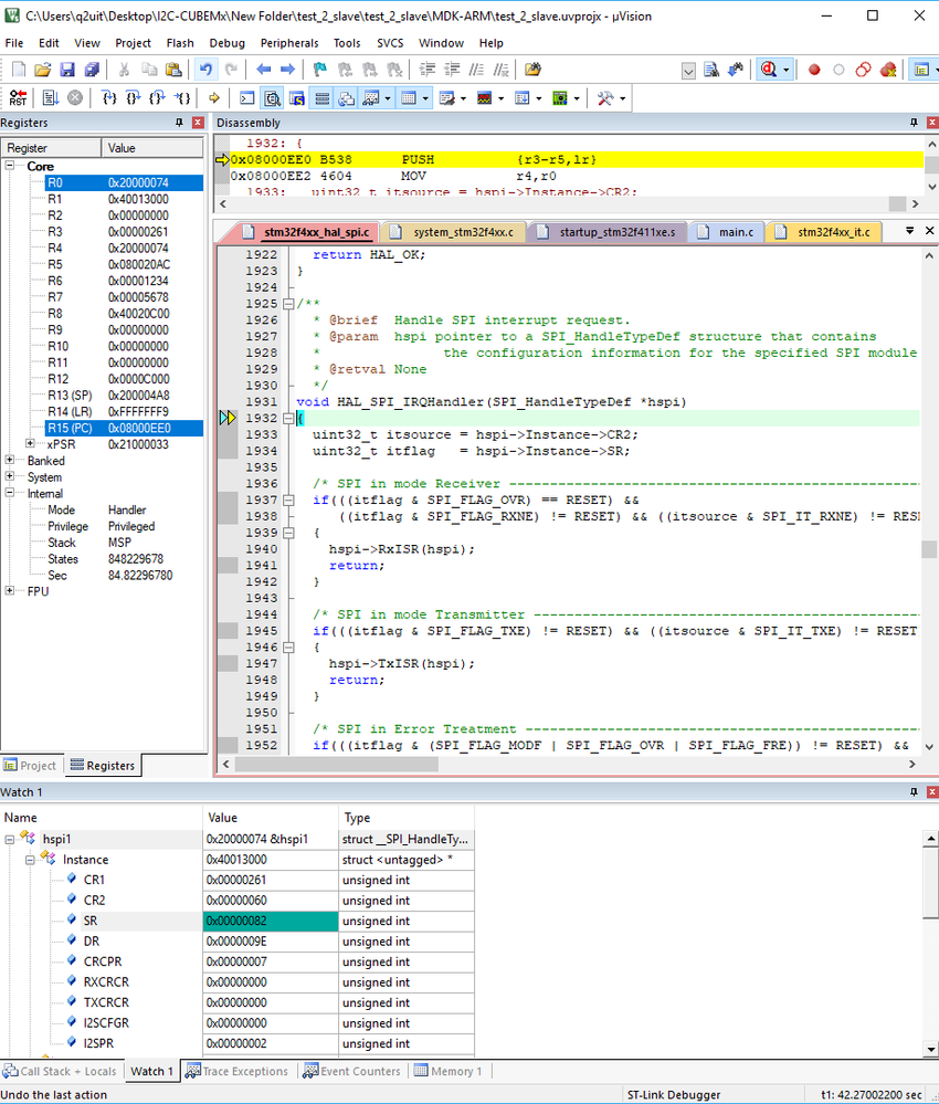 Stm32 spi cau par 