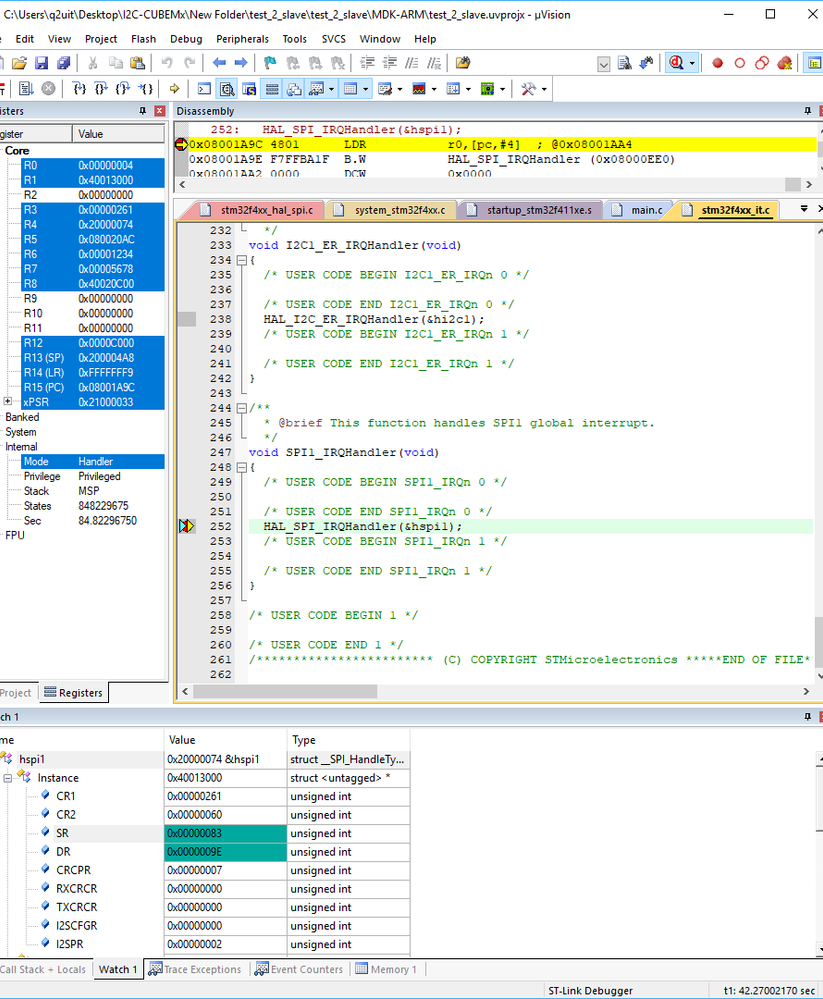 Stm32 spi cau par 