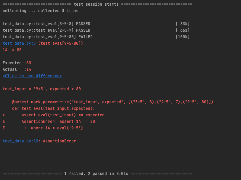 pytest的資料驅動和引數傳遞