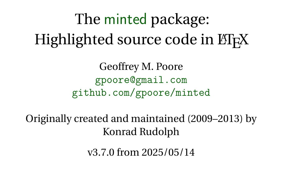 $\LaTeX{}$之minted使用