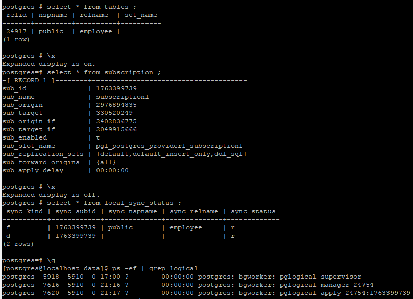 如何配置 pglogical | PostgreSQL 的流复制