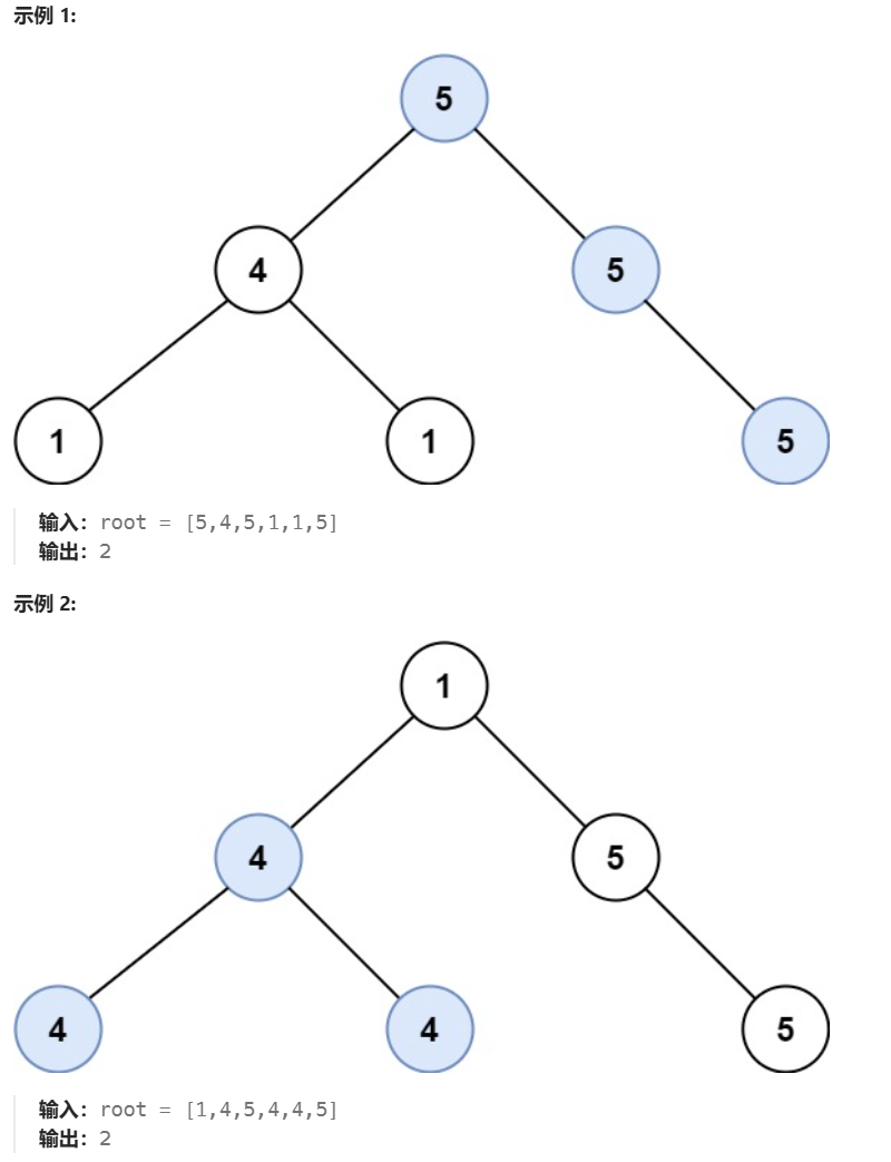 687. 最长同值路径（中）