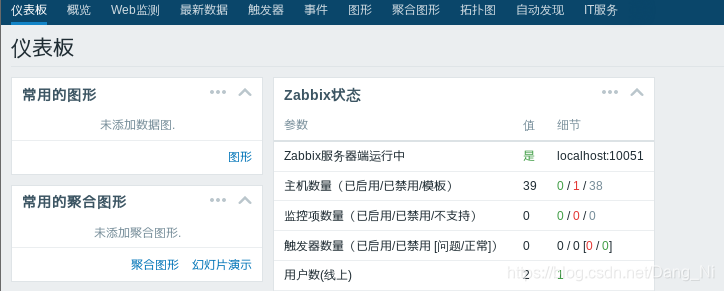 zabbix搭建完，web端显示“zabbix服务器端运行中 不”