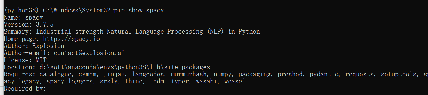 python install spacy 报错解决
