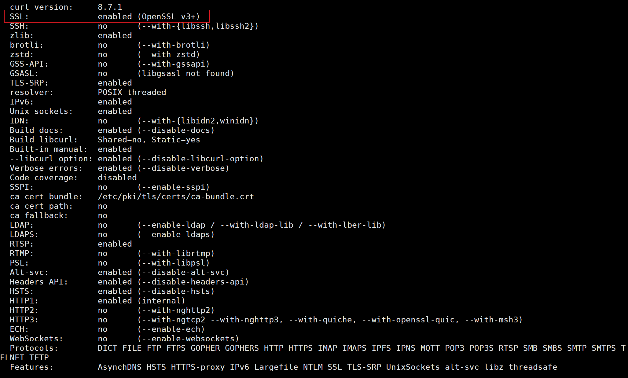 linux环境静态编译openssl、curl