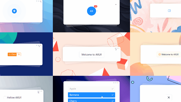 AXUI - 极致原生体验的零依赖的国产 Web UI 框架，欢迎体验和共建！
