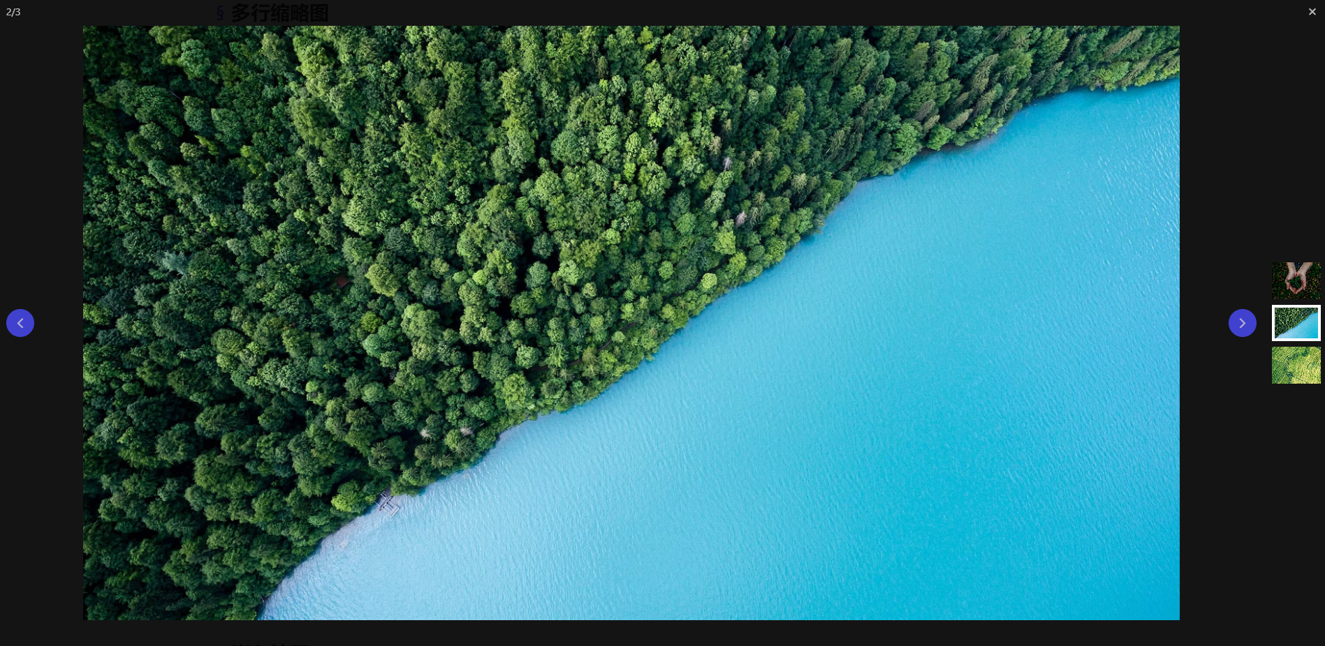 axui.viewer媒体查看器模块-侧边缩略图